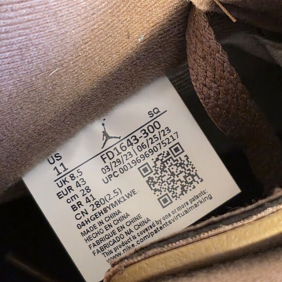 Air Jordan 6 Retro GTX GORE-TEX Brown Kelp FD1643-300 Women’s Size 11 Men's 9.5 - Picture 7 of 7